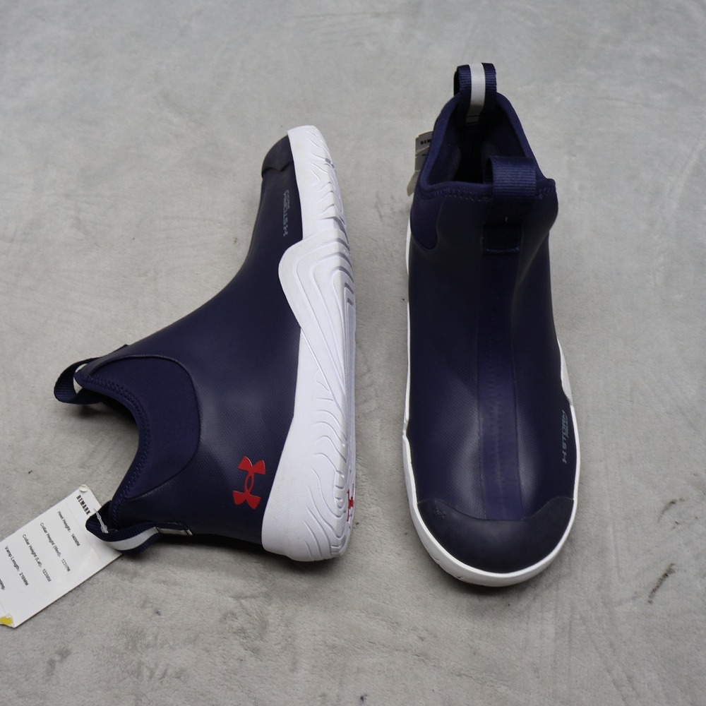 Under Armour Mens 9D Deck Boots Blue Charged Shoreman Waterproof Fishing NEW